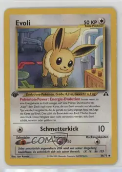 Eevee German 1st Ed. Pokemon Neo Discovery #38 2001 15fy - Image 1