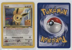 Eevee German 1st Ed. Pokemon Neo Discovery #38 2001 15fy - Image 3