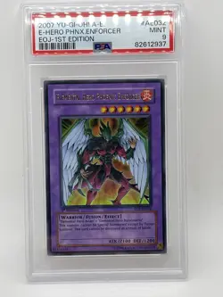 Elemental Hero Phoenix Enforcer PSA 9 MINT EOJ-AE032 Ultra Rare 1st Ed Yugioh - Image 1