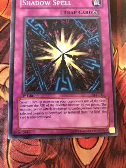 SKE-041 Yugioh Shadow Spell Super Rare 1st Edition NM - Image 3