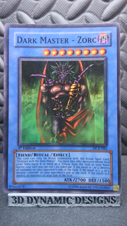 | Yugioh Dark Master - Zorc DCR-082 1st Edition Dark Crisis Super Rare LP/MP | - Image 1