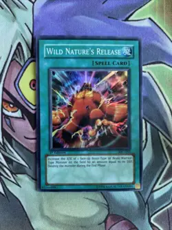IOC-033 Wild Nature's Release Super Rare 1st Edition NM Yugioh Card - Image 1
