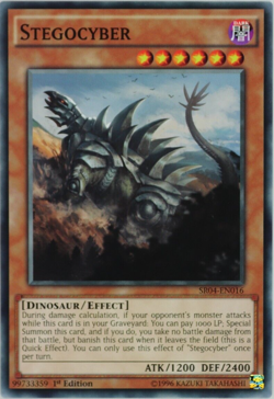 Yugioh Stegocyber SR04-EN016 Common 1st Edition - Image 1