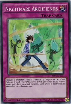 Yugioh Nightmare Archfiends SR04-EN035 Common 1st Edition - Image 1