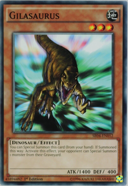 Yugioh Gilasaurus SR04-EN012 Common 1st Edition - Image 1