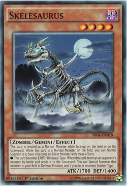 Yugioh Skelesaurus SR04-EN018 Common 1st Edition - Image 1