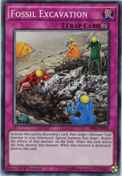 Yugioh Fossil Excavation SR04-EN032 Common 1st Edition - Image 1