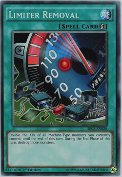 Yugioh! Limiter Removal SR03-EN028 Common 1st Edition - Image 1