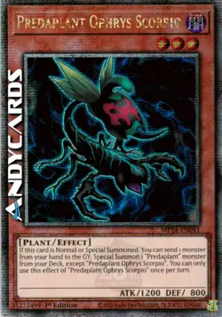 PREDAPLANT OPHRYS SCORPIO • Quarter Century • MP24 EN041 • 1Ed • Yugioh! - Image 1