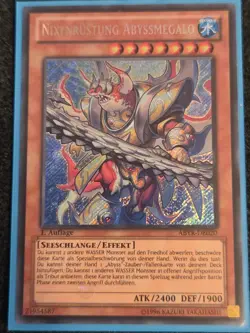 *German* LP Mermail Abyssmegalo - ABYR-EN020 - Secret Rare - 1st Edition - Image 1