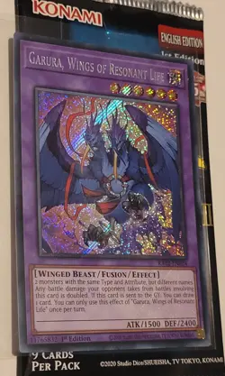 Yu-Gi-Oh! Garura Wings of Resonant Life RA02-EN024 Secret Rare 1st Edition NM - Image 1