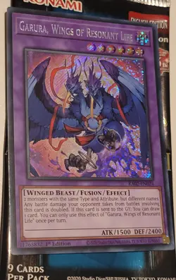 Yu-Gi-Oh! Garura Wings of Resonant Life RA02-EN024 Secret Rare 1st Edition NM - Image 2