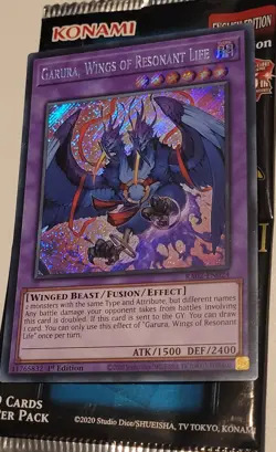 Yu-Gi-Oh! Garura Wings of Resonant Life RA02-EN024 Secret Rare 1st Edition NM - Image 3