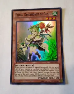 Yugioh Pilica, Descendant of Gusto PRIO-EN029 Super Rare 1st Ed NM - Image 1