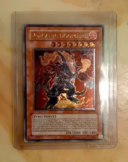 Yu-Gi-Oh Volcanic Doomfire 1st Edition Ultimate Rare FOTB-EN008 VLP-NM Condition - Image 1