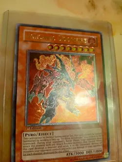Yu-Gi-Oh Volcanic Doomfire 1st Edition Ultimate Rare FOTB-EN008 VLP-NM Condition - Image 2