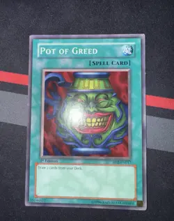 1st Edtion Pot of Greed SD2 EN017 Yu-Gi-Oh - Image 1