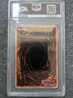 YUGIOH TRI-HORNED DRAGON UNLIMITED SECRET RARE#LOB-000 PSA 9 MINT EUROPEAN - Image 2