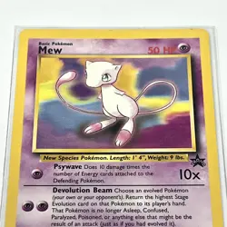 Vintage Pokemon Card Mew Promo 8 Black Star Promo WOTC Light Played Pokemon TCG - Image 2