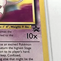 Vintage Pokemon Card Mew Promo 8 Black Star Promo WOTC Light Played Pokemon TCG - Image 3