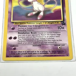 Vintage Pokemon Card Mew Promo 8 Black Star Promo WOTC Light Played Pokemon TCG - Image 4