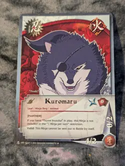 Kuromaru 197 Naruto Shonen Jump Collectible Card Game CCG - Image 1