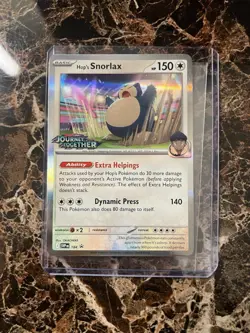 PRERELEASE Hop's Snorlax SVP184 NM - STAMPED PROMO Journey Together Pokemon Card - Image 1