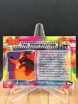 THE PROPOSITION #5 - BLACK LOGO - NON-HOLO - Mewtwo SB - TOPPS POKEMON CARD - Image 2