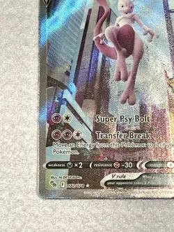 Mewtwo V 072/078 Pokemon Go Sword & Shield Alternate Holo Rare Card **READ** - Image 4