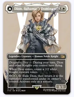 MTG Dion, Bahamut's Dominant Borderless Extended Final Fantasy NM - Image 1
