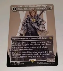 MTG Dion, Bahamut's Dominant Borderless Extended Final Fantasy NM - Image 4