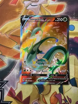 Serperior V 170/195 Silver Tempest Ultra Rare Holo Pokemon TCG Card NM - Image 1