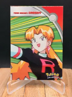 Team Rocket's Cassidy Heroes & Villains TV Animation #HV5 Topps Pokemon Card - Image 1