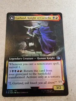 Garland, Knight of Cornelia - #486 Foil (Extended Art) Final Fantasy - Mtg - Image 1