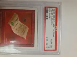 1993 MTG Magic the Gathering Unlimited False Orders Reserve List PSA 10 Gem Mint - Image 3