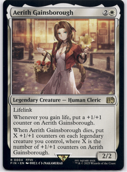 Aerith Gainsborough (Final Fantasy) [FIN] (MTG) Magic 004 - Image 1