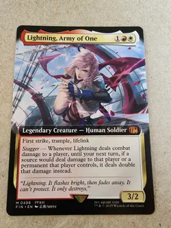 Lightning, Army of One - #498 Regular (Extended Art) Final Fantasy - Mtg - Image 1