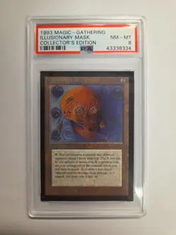 Graded Illusionary Mask PSA 8 MINT Collectors' Edition MTG Magic The Gathering - Image 1