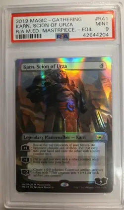 FOIL Karn, Scion of Urza MASTERPIECE MINT PSA 9 MTG Magic Ravnica Mythic Edition - Image 1