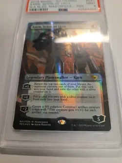 FOIL Karn, Scion of Urza MASTERPIECE MINT PSA 9 MTG Magic Ravnica Mythic Edition - Image 2