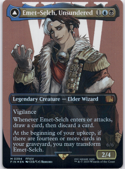 Emet-Selch, Unsundered (Borderless - Foil) (Final Fantasy) [FIN] (MTG) Magic 394 - Image 1