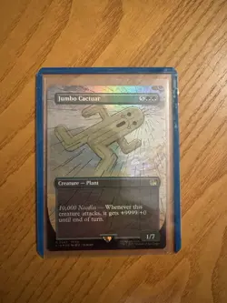 NM Borderless Foil Jumbo Cactuar, MTG, Final Fantasy, Magic the Gathering, 343 - Image 1
