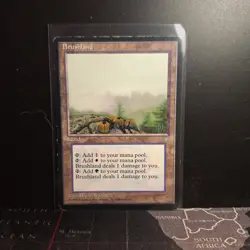 Magic The Gathering ICE AGE BRUSHLAND single land card MTG - Image 1