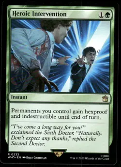 1x Heroic Intervention - Universes Beyond: Doctor Who - NM - MTG - Image 1