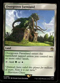 1x Overgrown Farmland - Universes Beyond: Doctor Who - NM - MTG - Image 1
