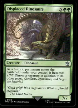 1x Displaced Dinosaurs - Universes Beyond: Doctor Who - NM - MTG - Image 1