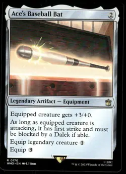 1x Ace's Baseball Bat - Universes Beyond: Doctor Who - NM - MTG - Image 1