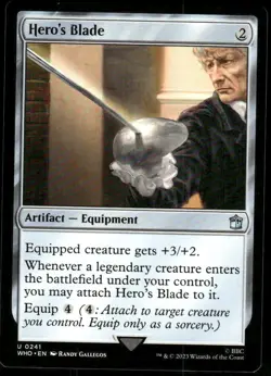 1x Hero's Blade - Universes Beyond: Doctor Who - NM - MTG - Image 1