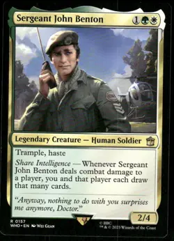 1x Sergeant John Benton - Universes Beyond: Doctor Who - NM - MTG - Image 1