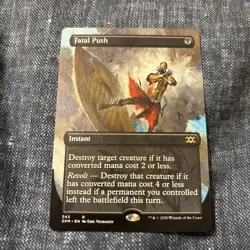 MTG Fatal Push (Borderless) Double Masters #343 - Image 1